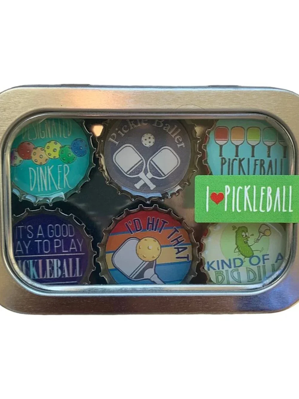 Kate's Magnets Pickleball Magnets 6 Pack Set Humor Novelty Gifts New